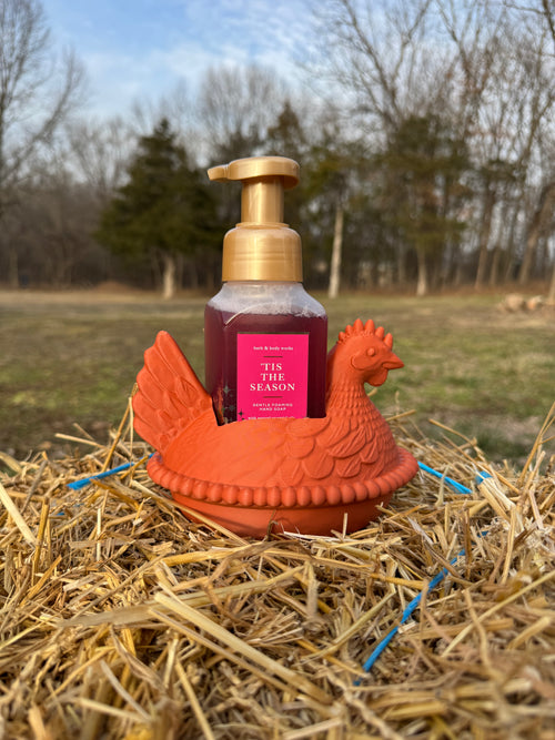 Hen On Nest B&BW Soap Holder